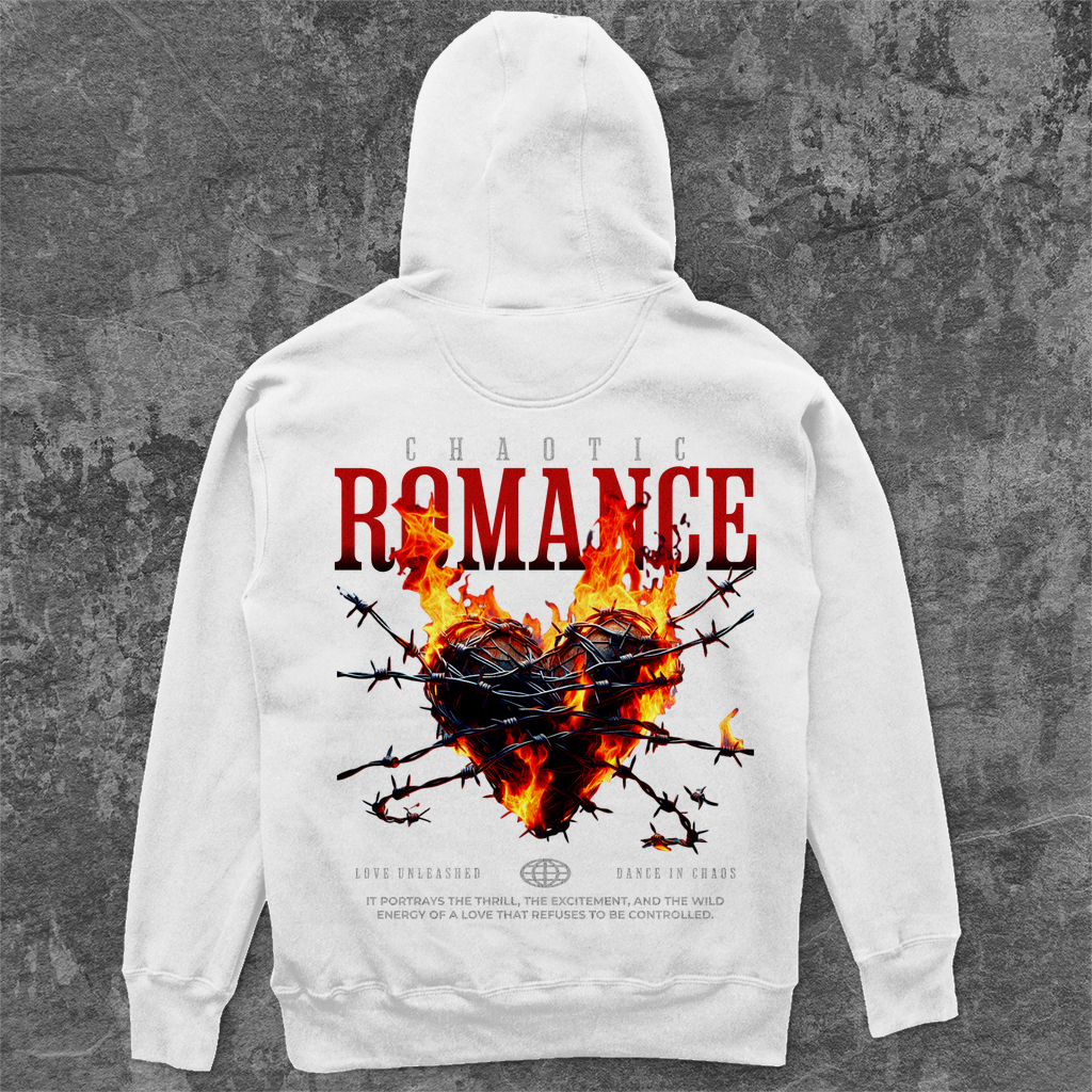 Unisex Oversize Hoodie -  Chaotic Romance