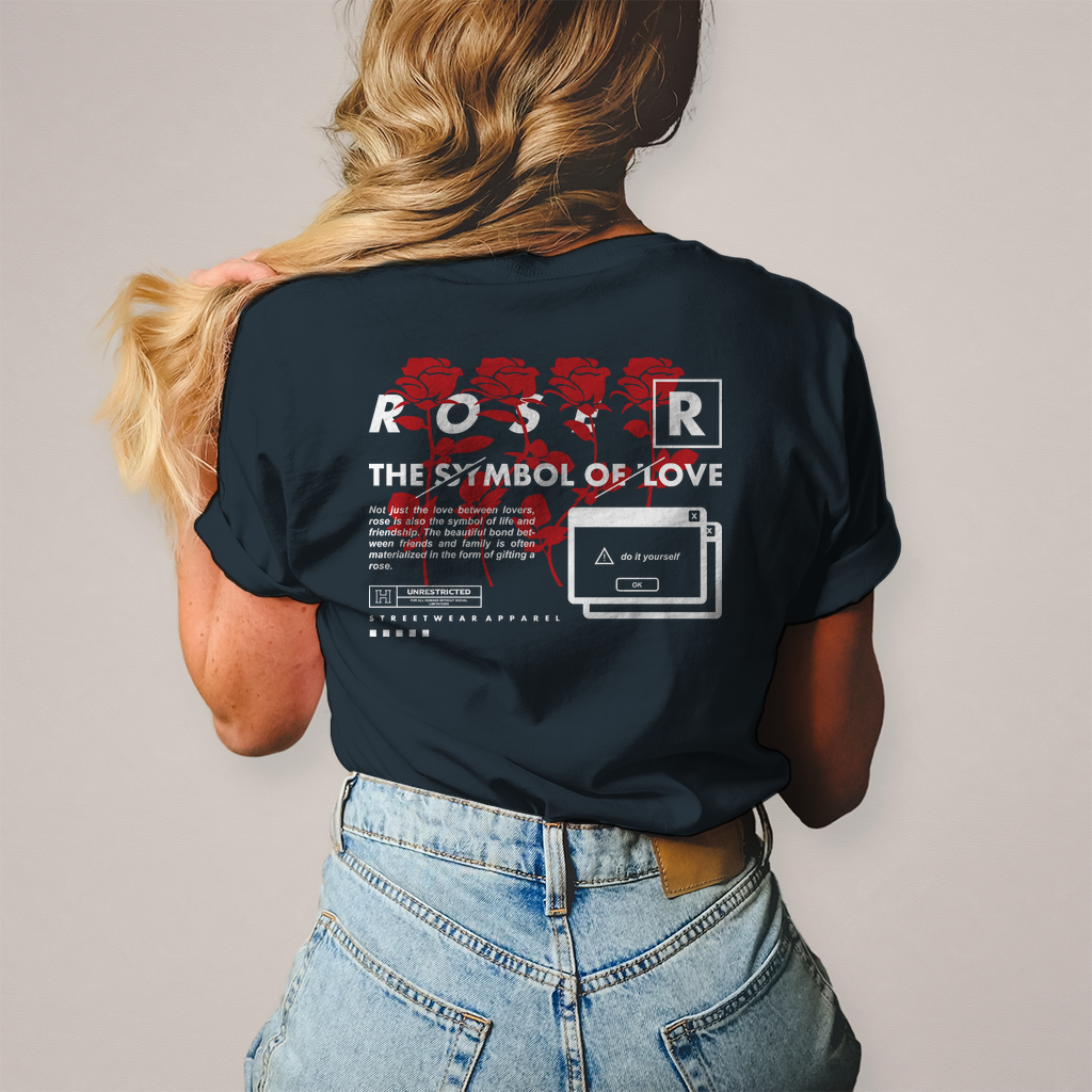 Damen T-Shirt -  Rose