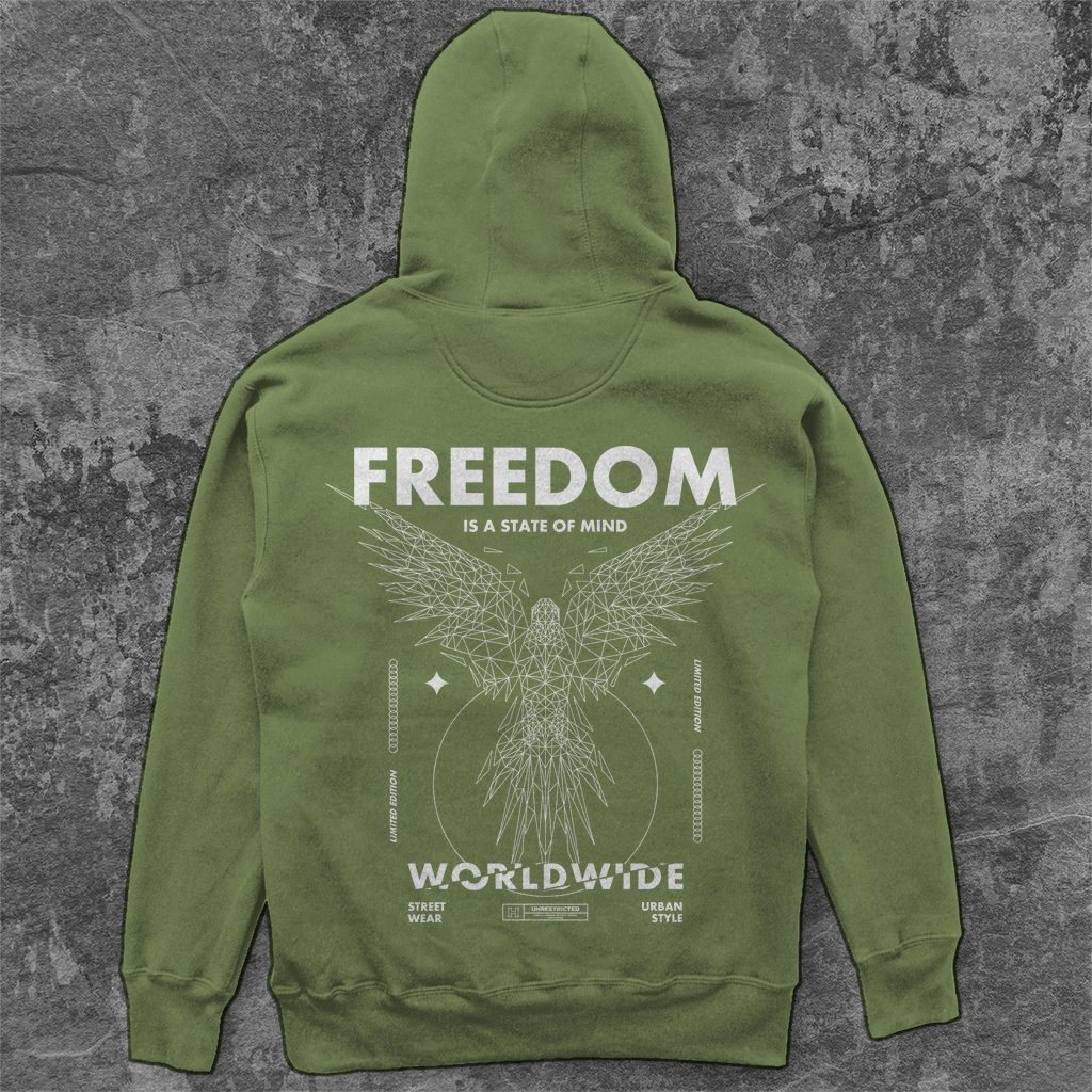 Unisex Oversize Hoodie -  Freedom