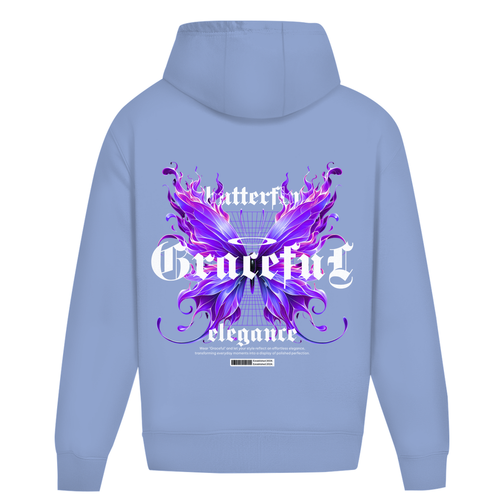 Oversize Hoodie Ohne Kordel Butterfly