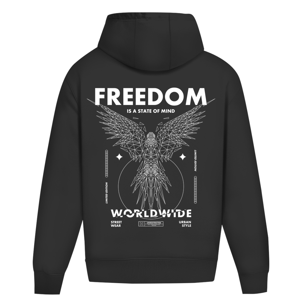 Oversize Hoodie Ohne Kordel -  Freedom
