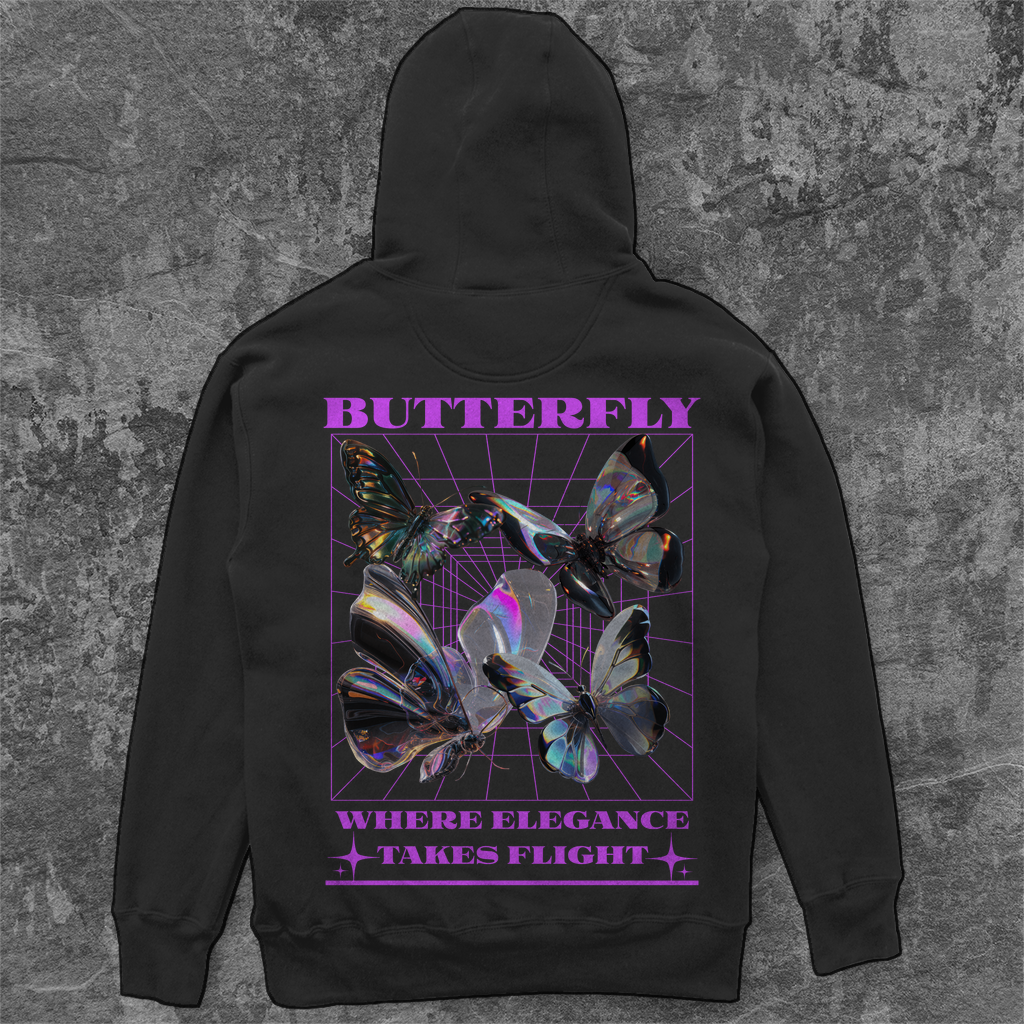 Unisex Oversize Hoodie - Flutter Wings