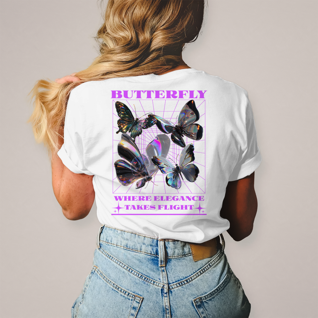 Damen T-Shirt - Flutter Wings