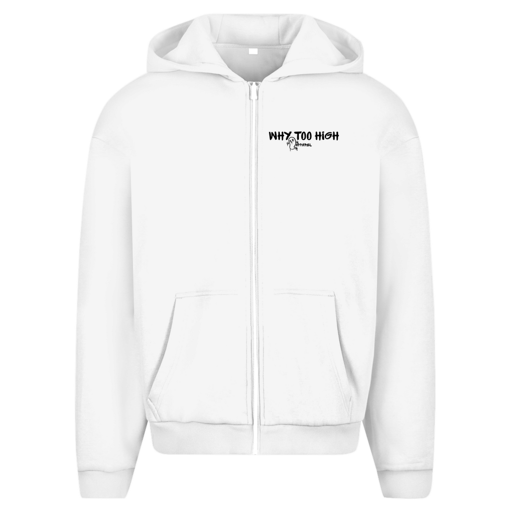 Herren Oversize Zipper Hoodie - Flutter Wings