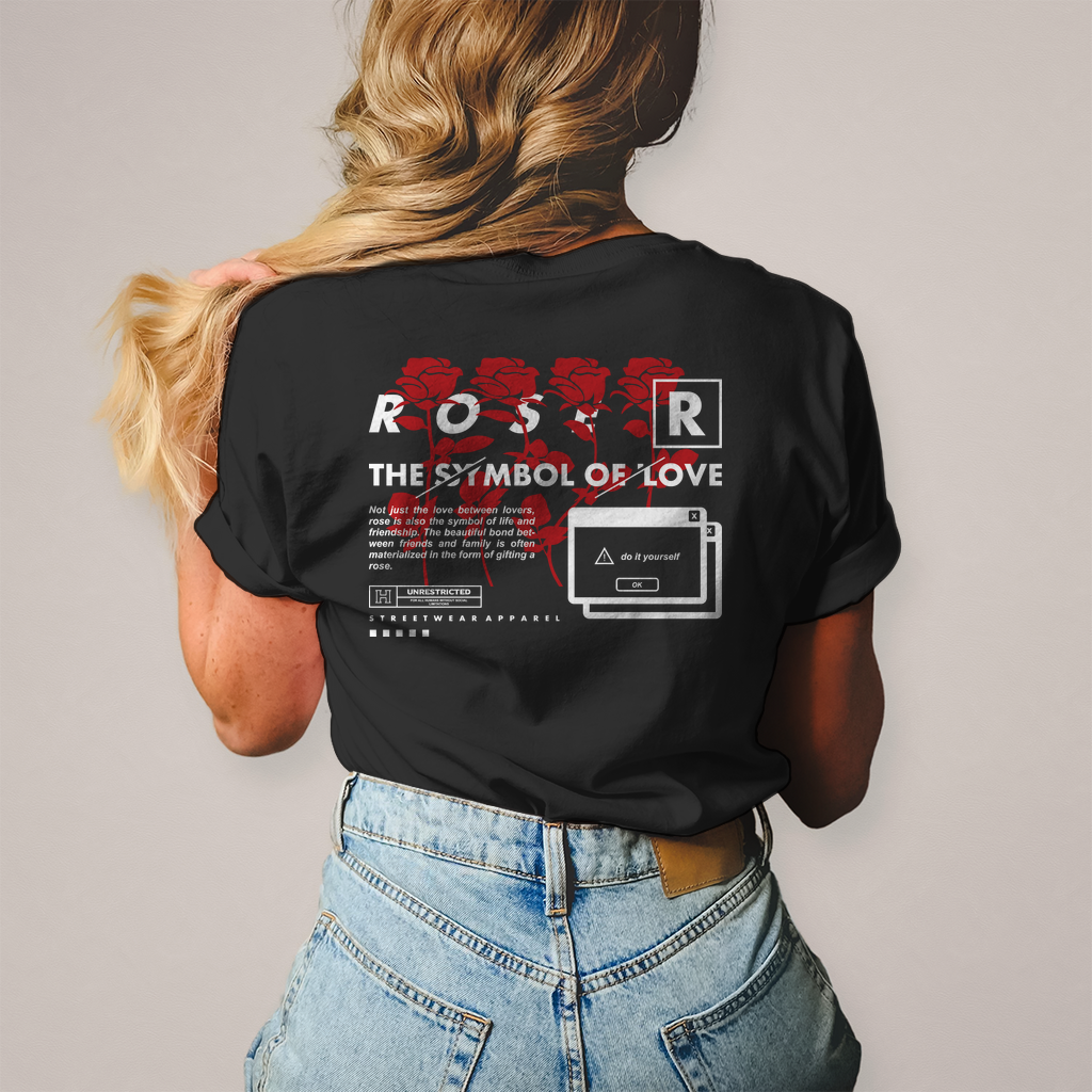 Damen T-Shirt -  Rose