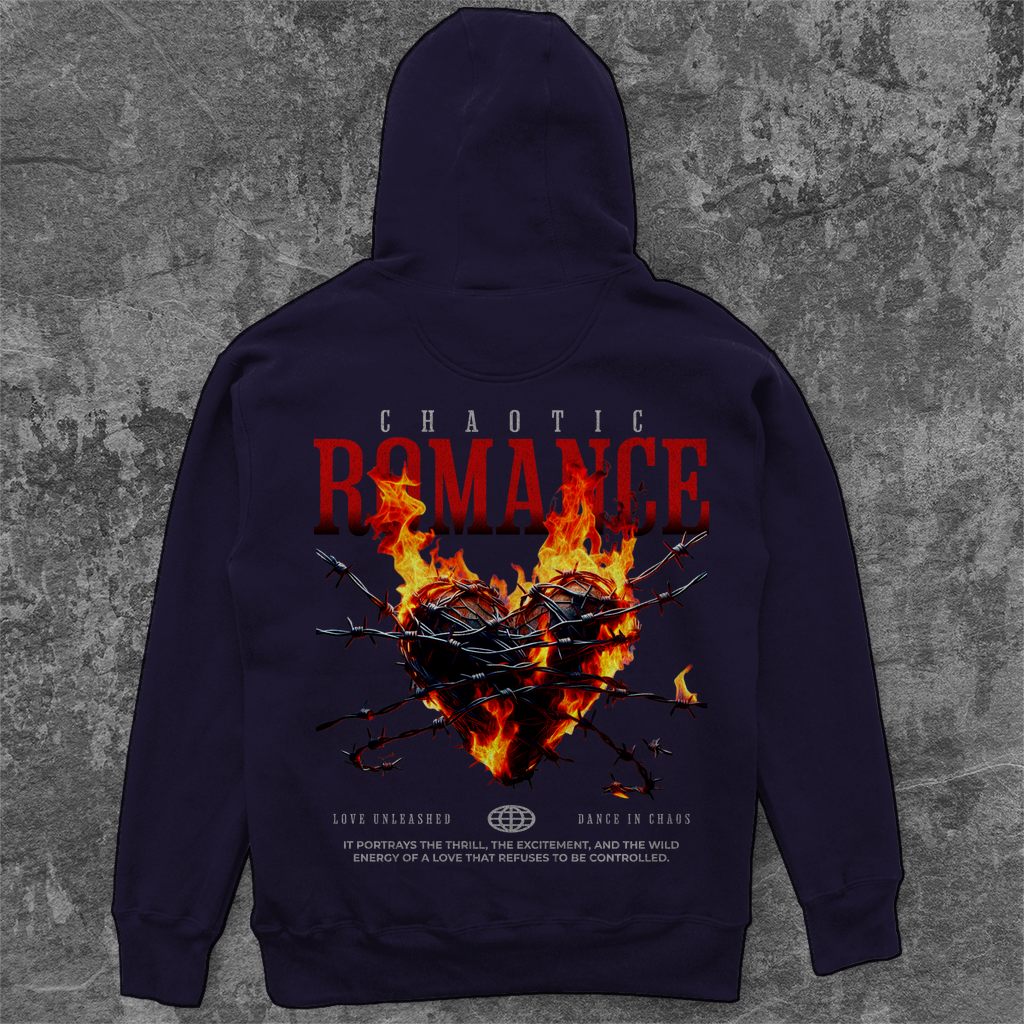 Unisex Oversize Hoodie -  Chaotic Romance