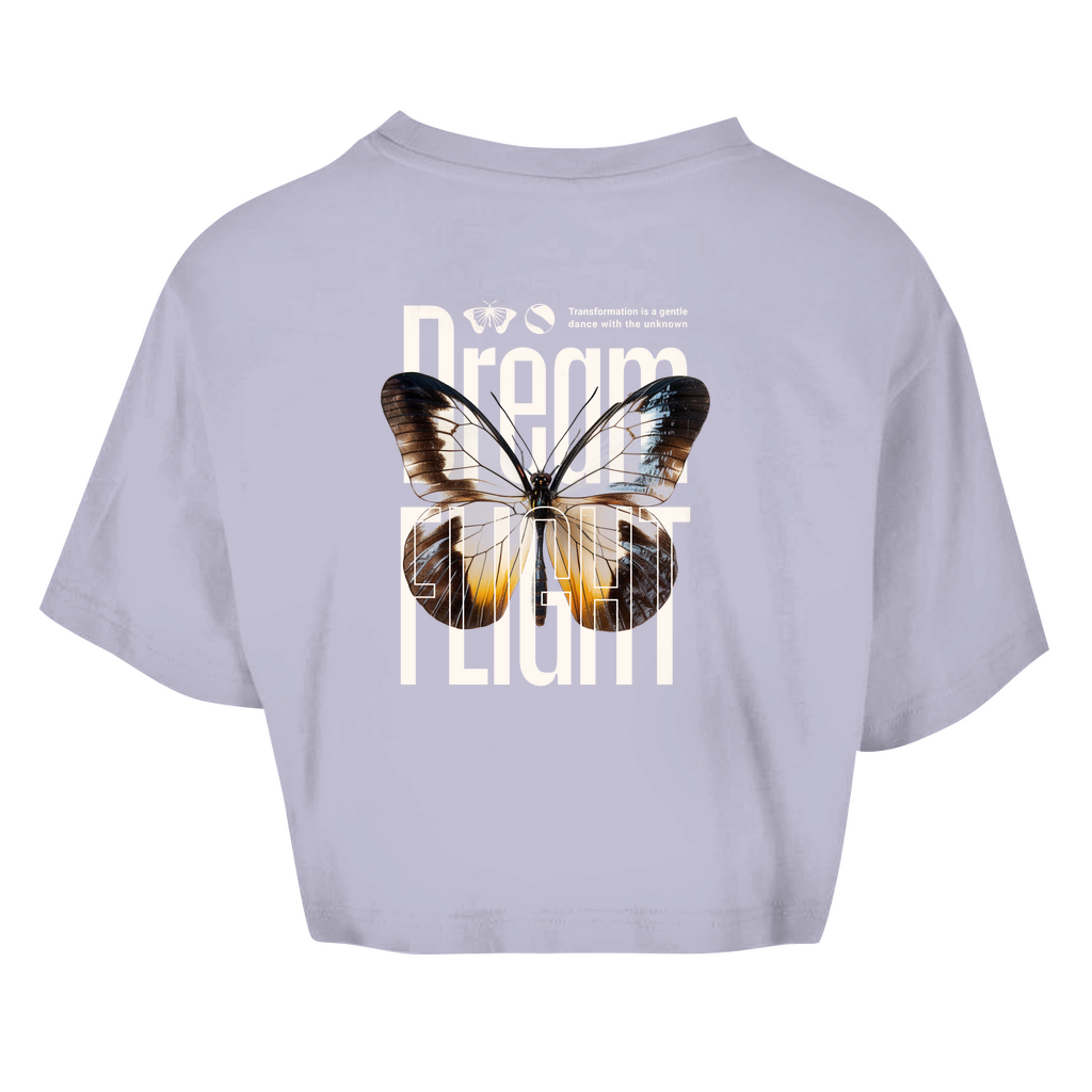 Damen Oversize Crop Top -  Dream Flight