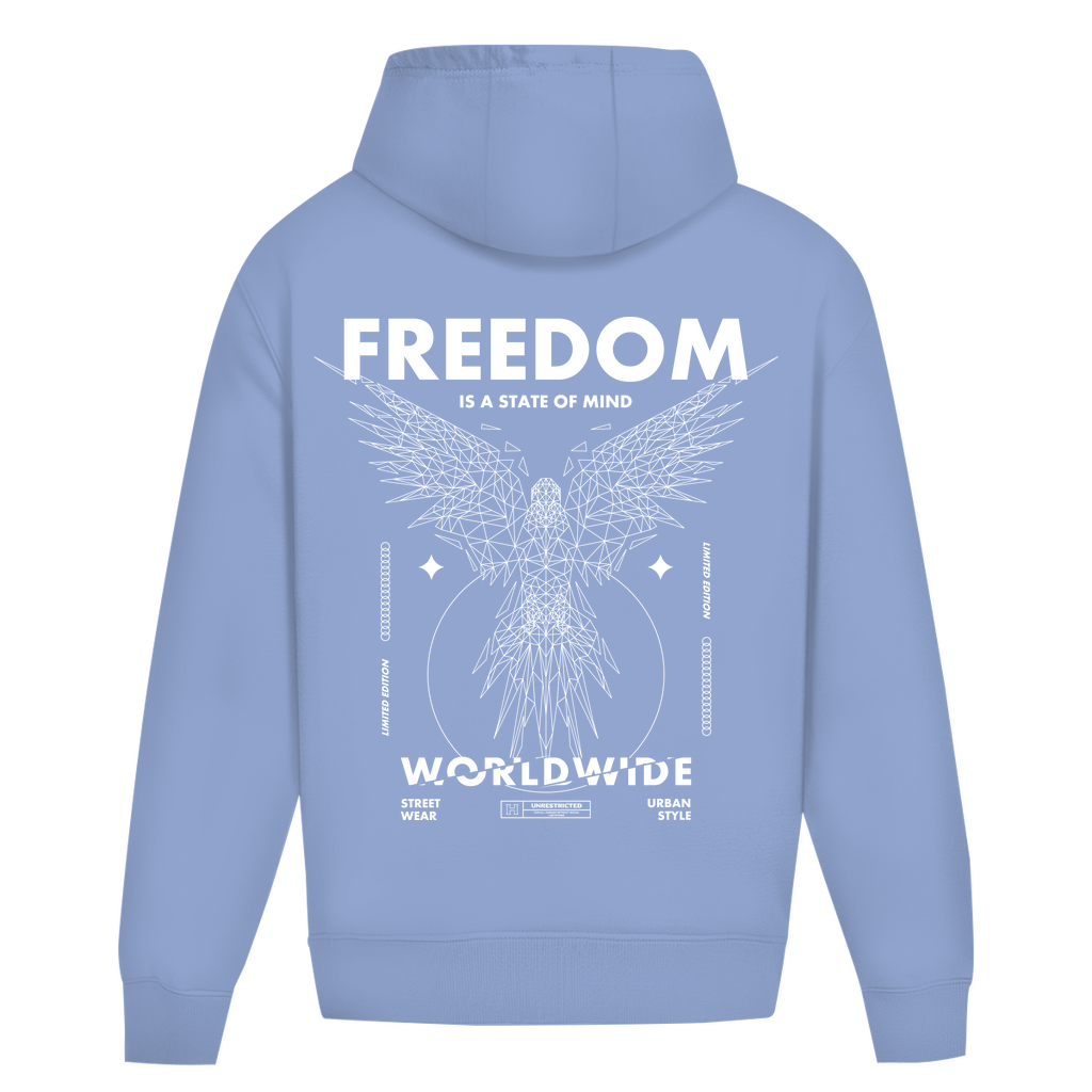 Oversize Hoodie Ohne Kordel -  Freedom