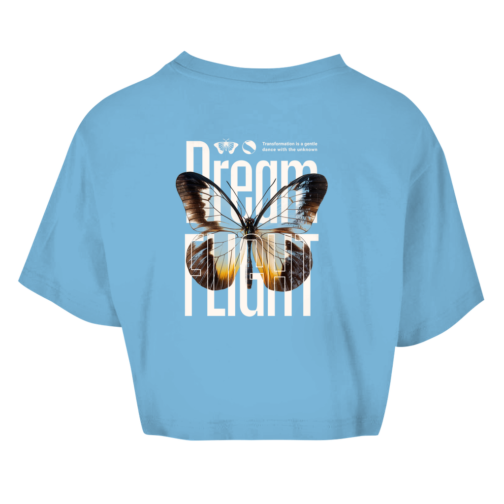 Damen Oversize Crop Top -  Dream Flight