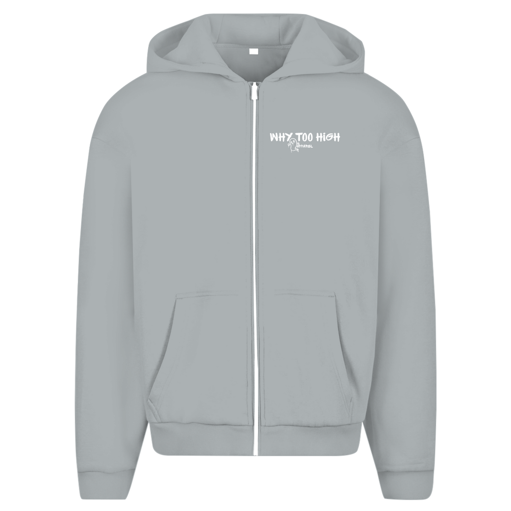 Herren Oversize Zipper Hoodie -  Smile