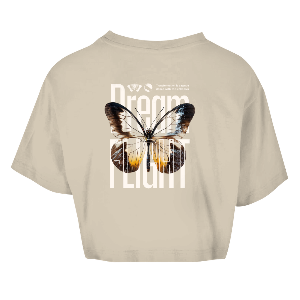 Damen Oversize Crop Top -  Dream Flight