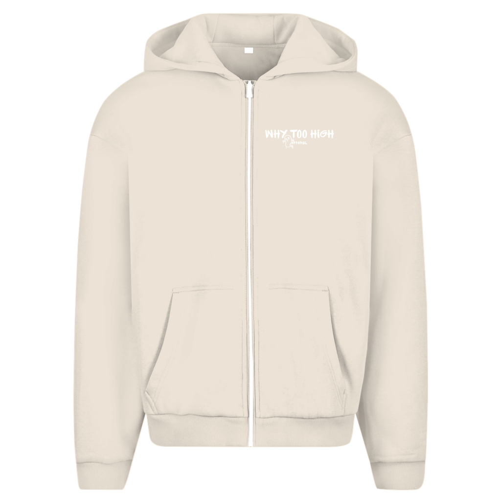 Herren Oversize Zipper Hoodie -  Rose