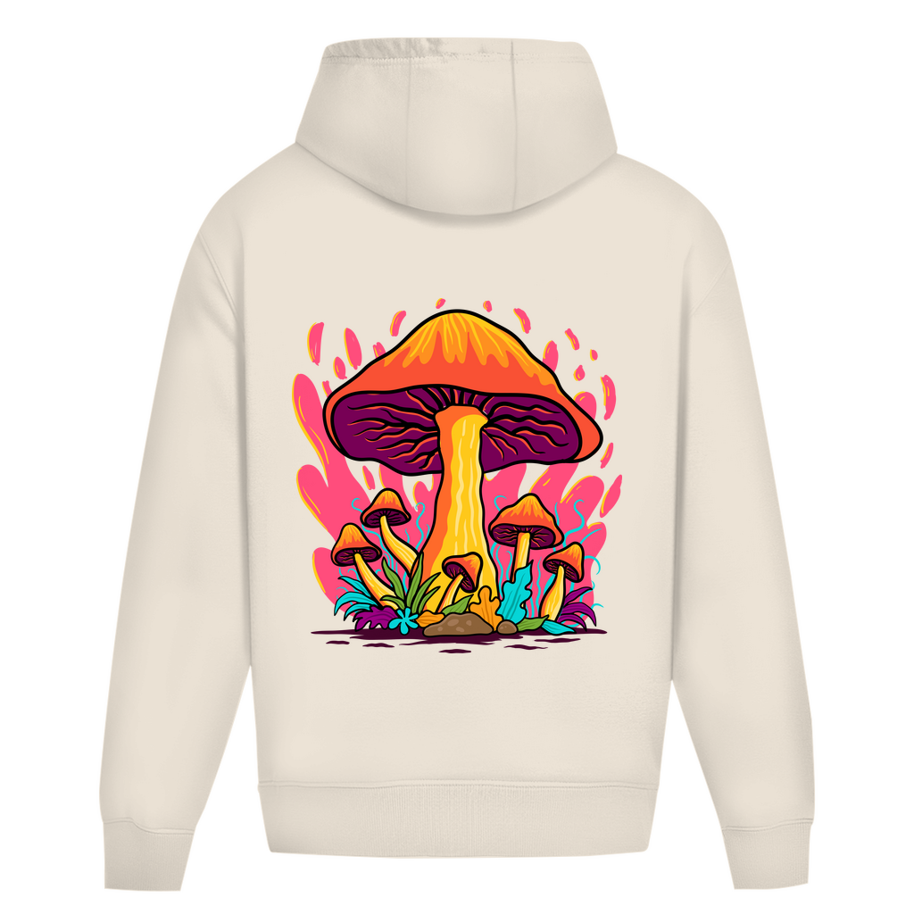 Oversize Hoodie Ohne Kordel -  Mushroom