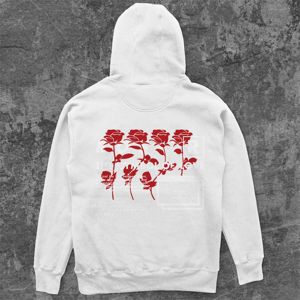 Unisex Oversize Hoodie -  Rose