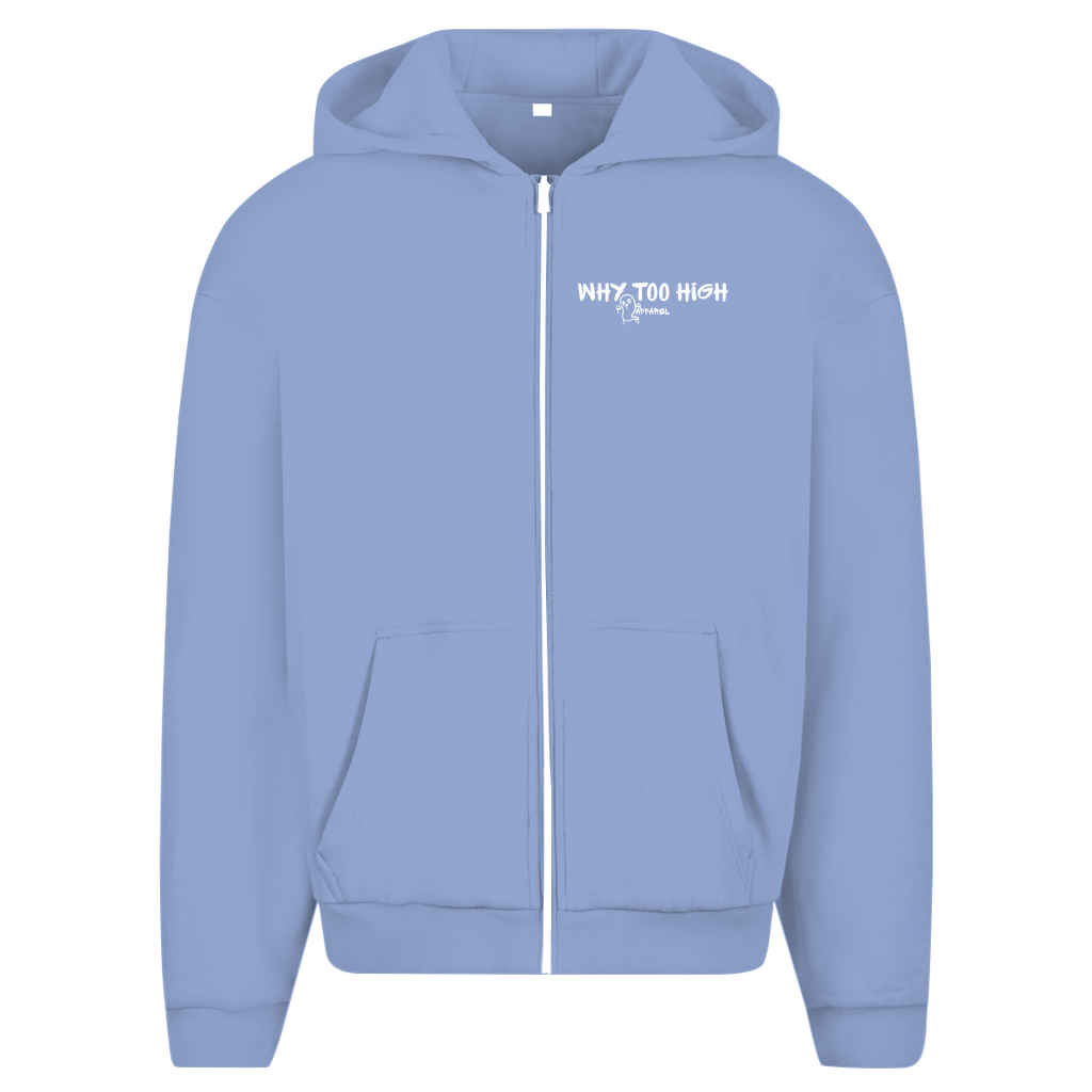 Herren Oversize Zipper Hoodie -  Rose