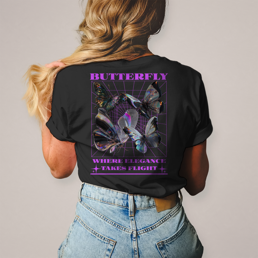 Damen T-Shirt - Flutter Wings