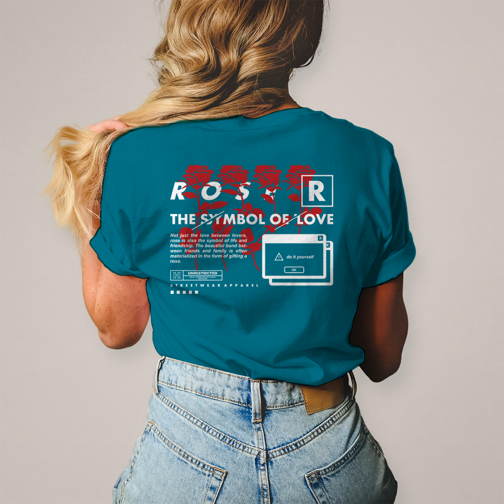 Damen T-Shirt -  Rose