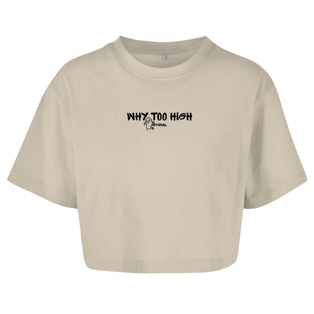 Damen Oversize Crop Top -  Euphoria
