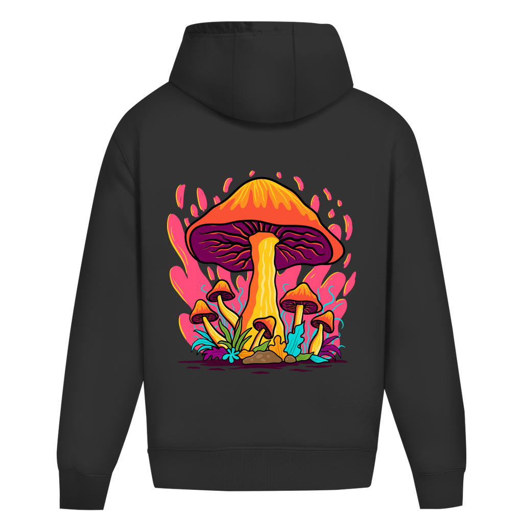 Oversize Hoodie Ohne Kordel -  Mushroom