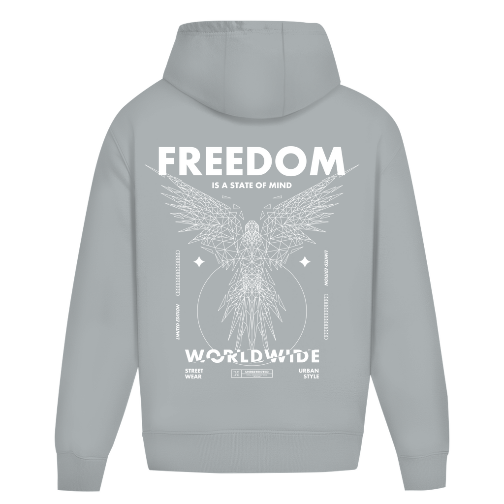 Oversize Hoodie Ohne Kordel -  Freedom