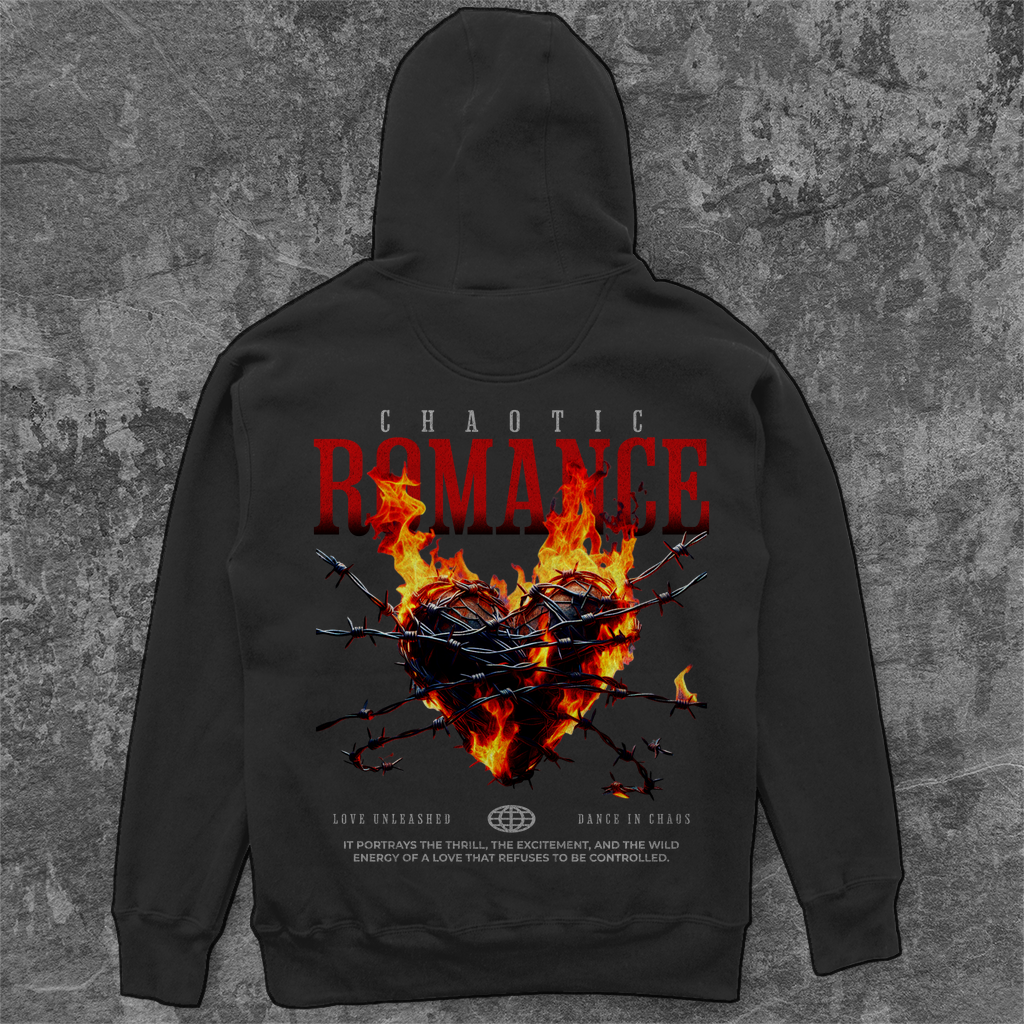 Unisex Oversize Hoodie -  Chaotic Romance