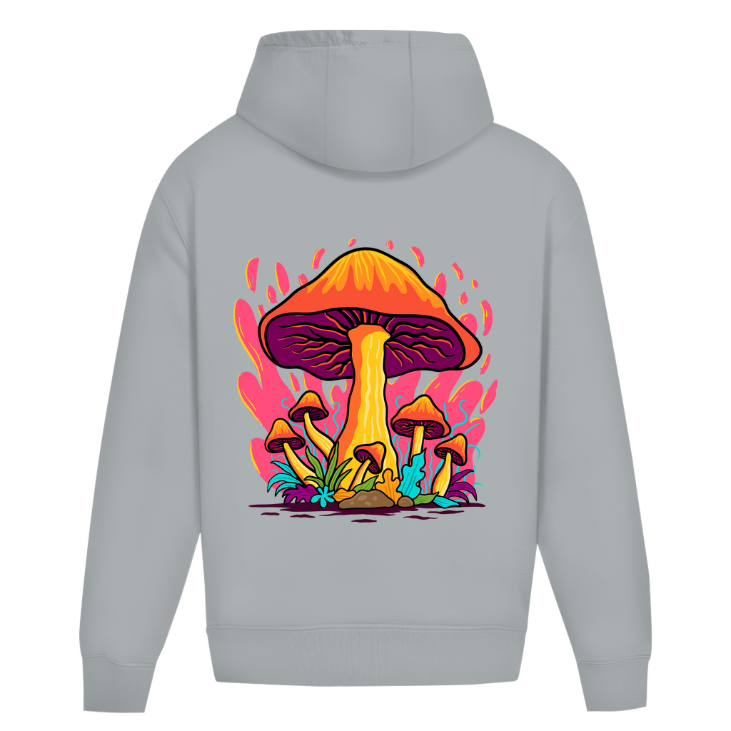 Oversize Hoodie Ohne Kordel -  Mushroom
