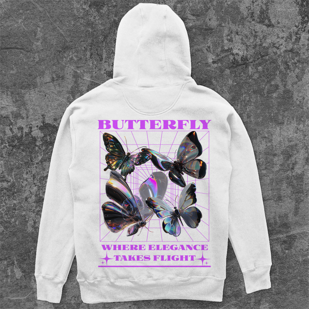 Unisex Oversize Hoodie - Flutter Wings